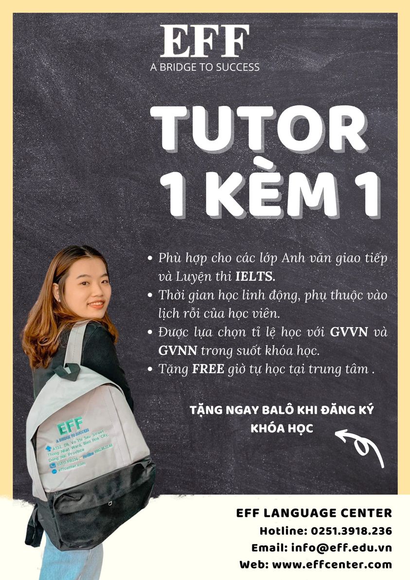 Top 8 trung tâm Anh ngữ tốt nhất tại Đồng Nai - Trung Tâm tiếng Anh EFF